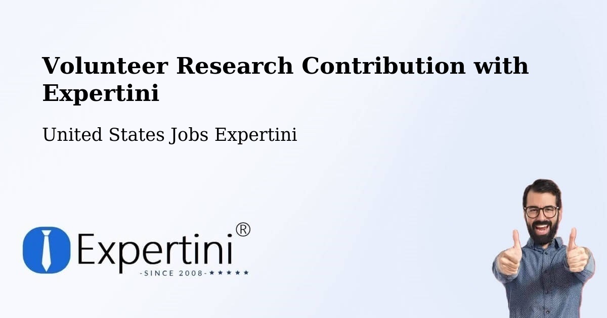 Volunteer Research Contribution Program – Bound Brook - United States Jobs Expertini